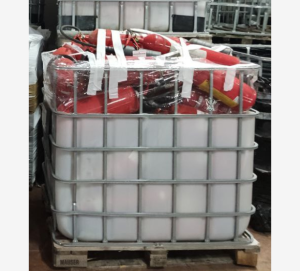 CO2, Dust, Water, Halon fire extinguishers